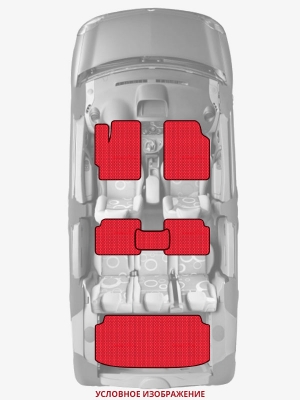 ЭВА коврики «Queen Lux» комплект для Honda Civic Hatchback (3G)